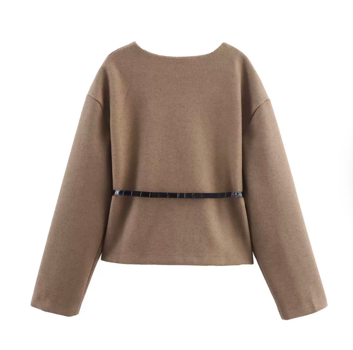 BELTED CARDIGAN JACKET